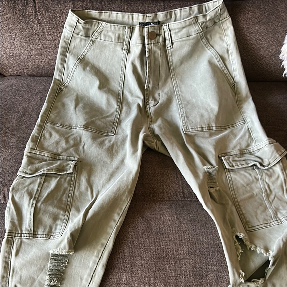 Men's Olive Cargo Pants